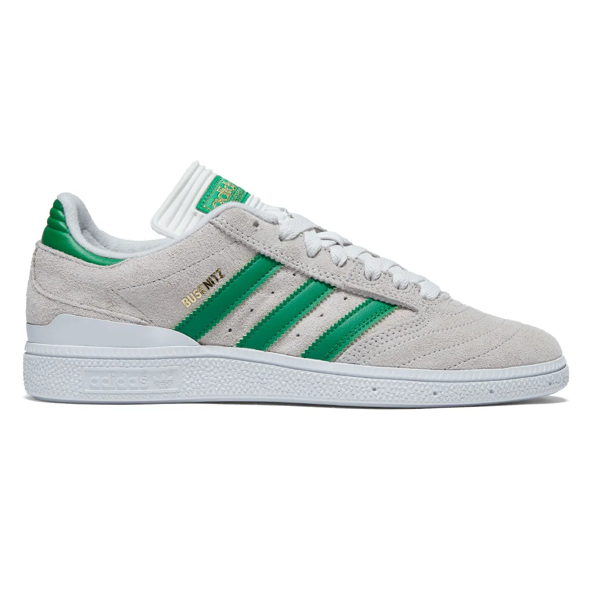 Adidas Busenitz Shoes - Crystal White/Crystal White/Gold Metallic Crowd Favorite