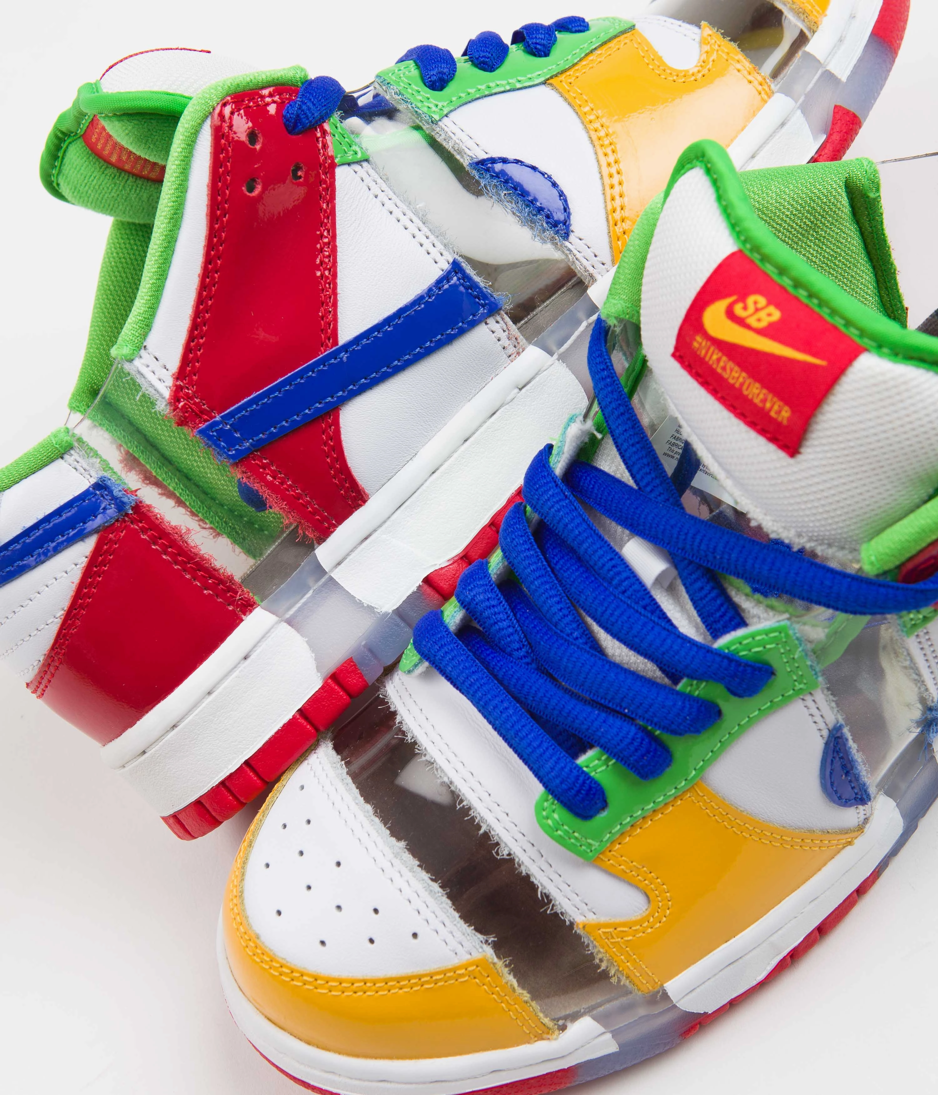 High Function Nike SB Dunk Low OG Sandy Bodecker Shoes - White / Hyper Royal - Mean Green