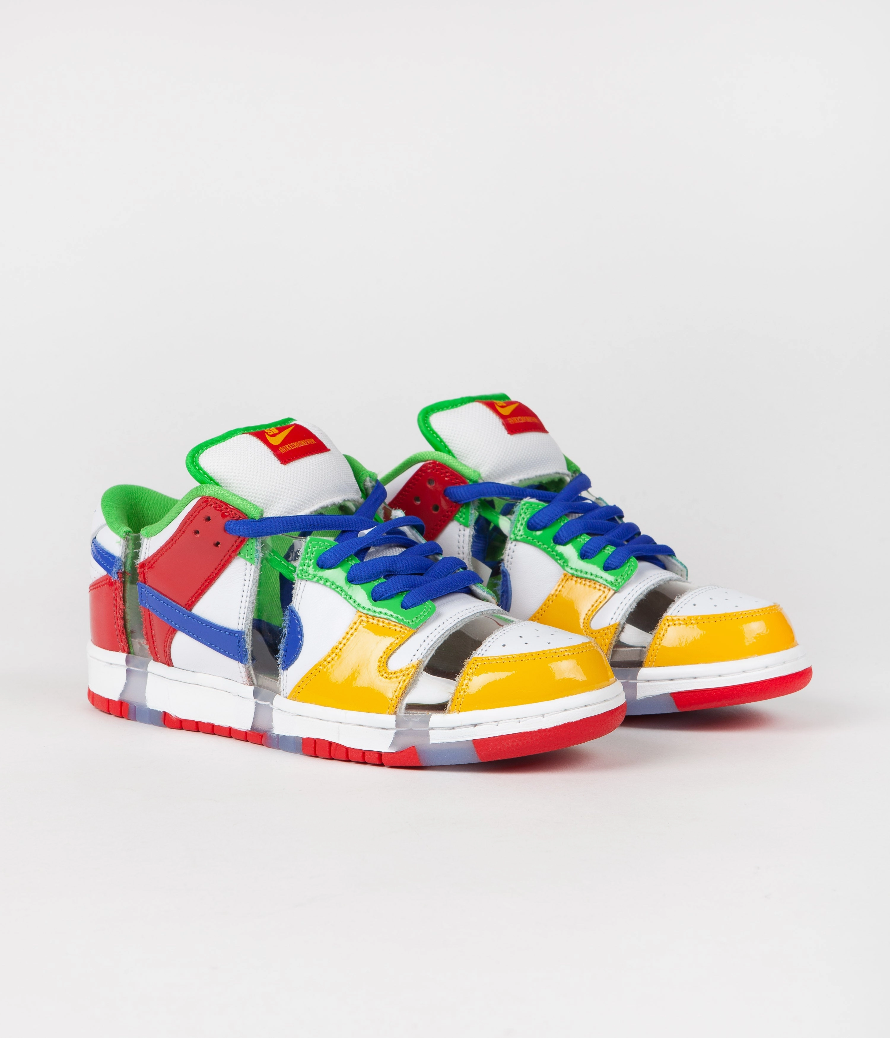 High Function Nike SB Dunk Low OG Sandy Bodecker Shoes - White / Hyper Royal - Mean Green