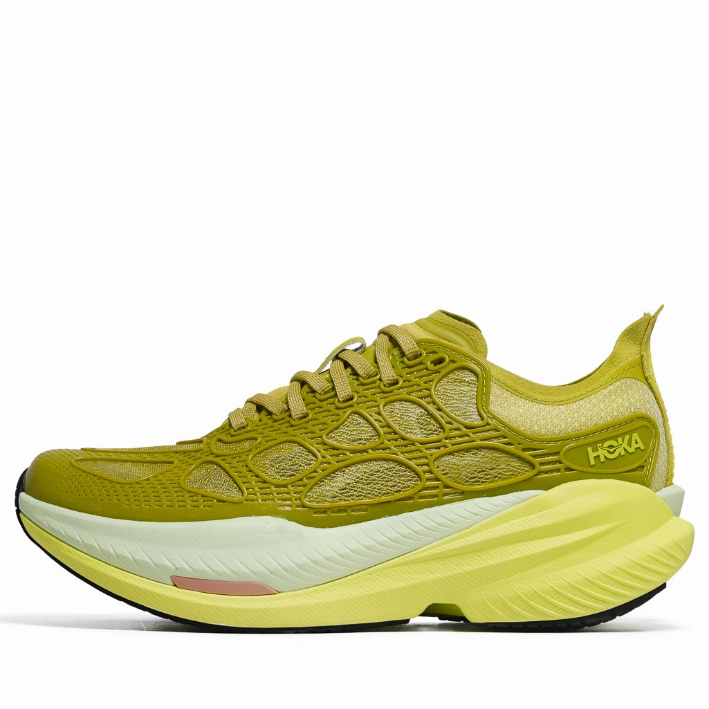 Hoka Mach X Caged - Pea Green/Hoka Citrus
