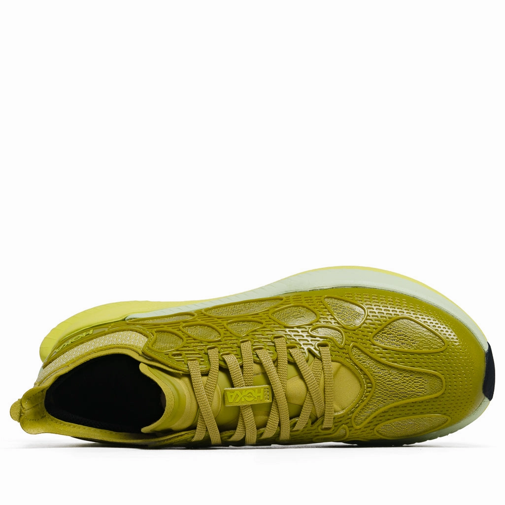 Hoka Mach X Caged - Pea Green/Hoka Citrus