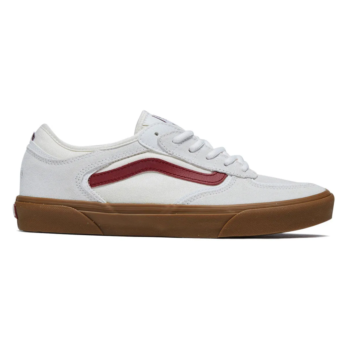 Vans Skate Rowley Shoes - Red/White/Gum Durable Traction