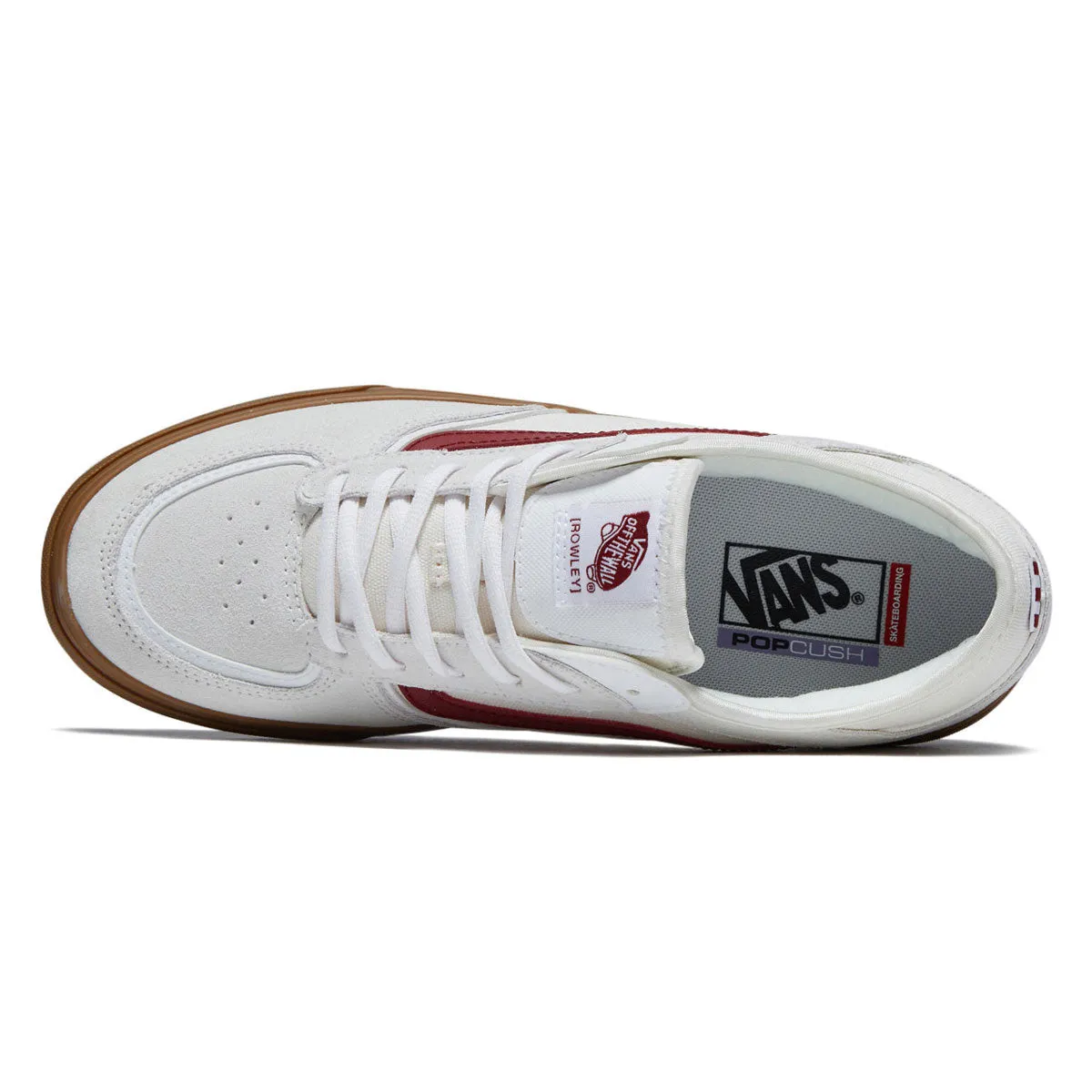Impact Force Vans Skate Rowley Shoes - Red/White/Gum