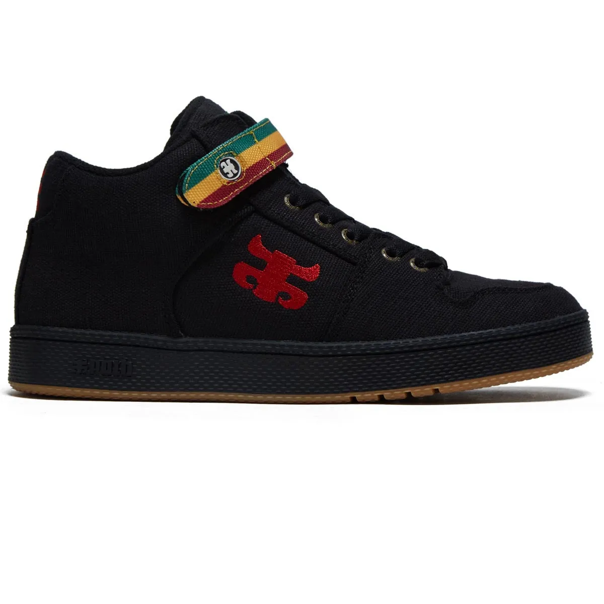 IPath Grasshopper Shoes - Black Rasta Rugged Grip Rugged Look