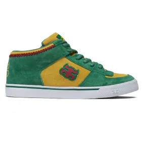 IPath Reed Mid Shoes - Green/Yellow/Rasta Suede Snug Support Fit