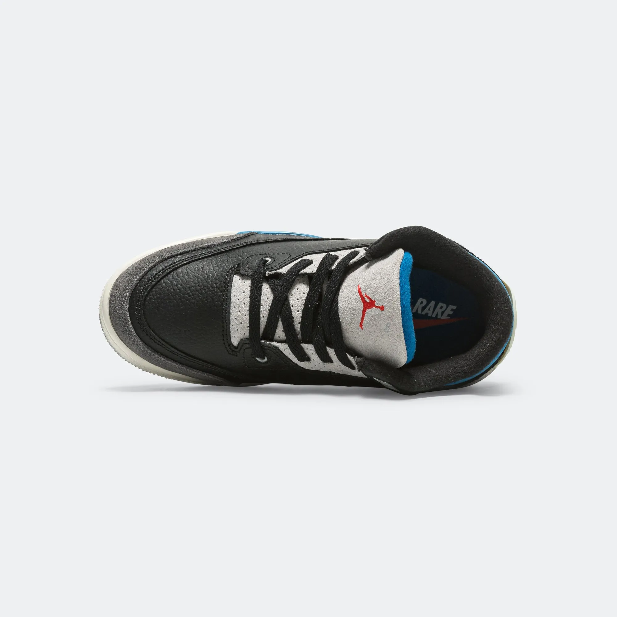 Jordan 3 Retro (GS) - Black/Chile Red-Neutral Grey Flex Edge