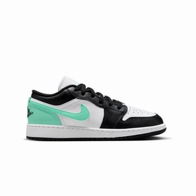 Kids Air Jordan 1 Low 'White Green Glow' London Edge Street Vibe
