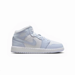 Kids Air Jordan 1 Mid 'Cobalt Bliss' Vine Path Breathable mesh