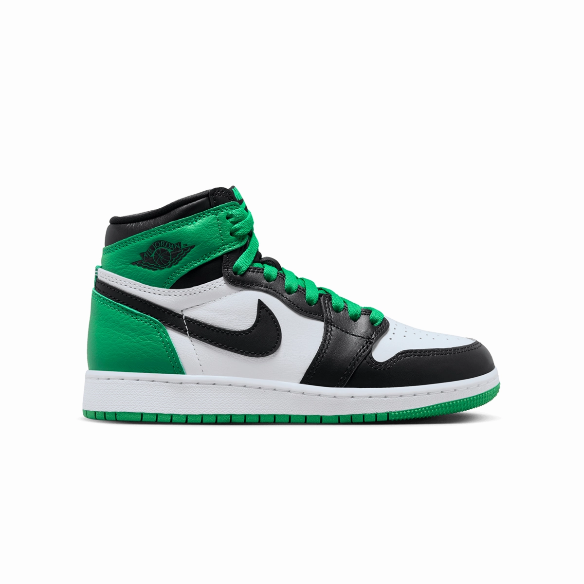 Kids Air Jordan 1 Retro High OG 'Lucky Green' Foot Style Sport Influence