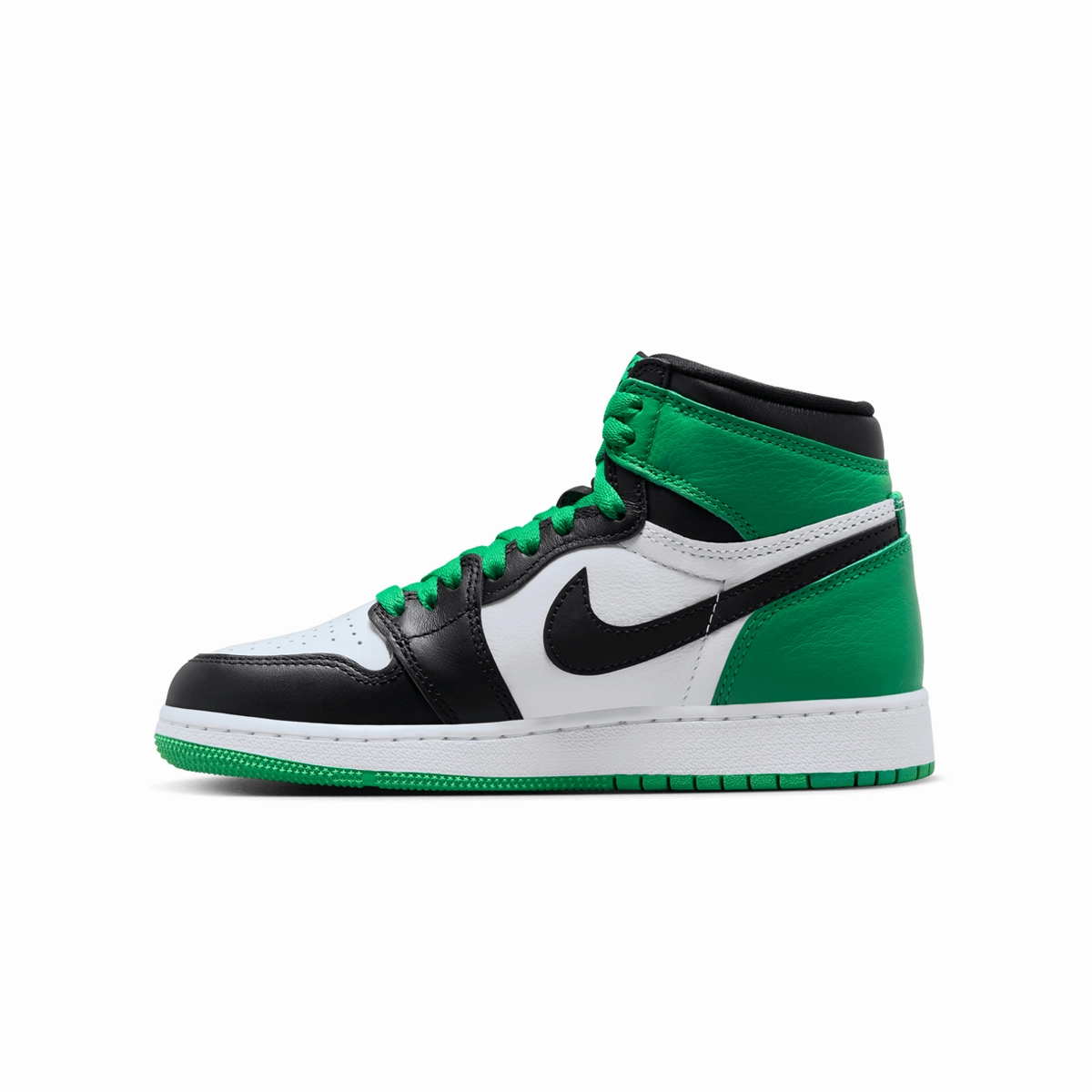 Kids Air Jordan 1 Retro High OG 'Lucky Green' Sporty Chic