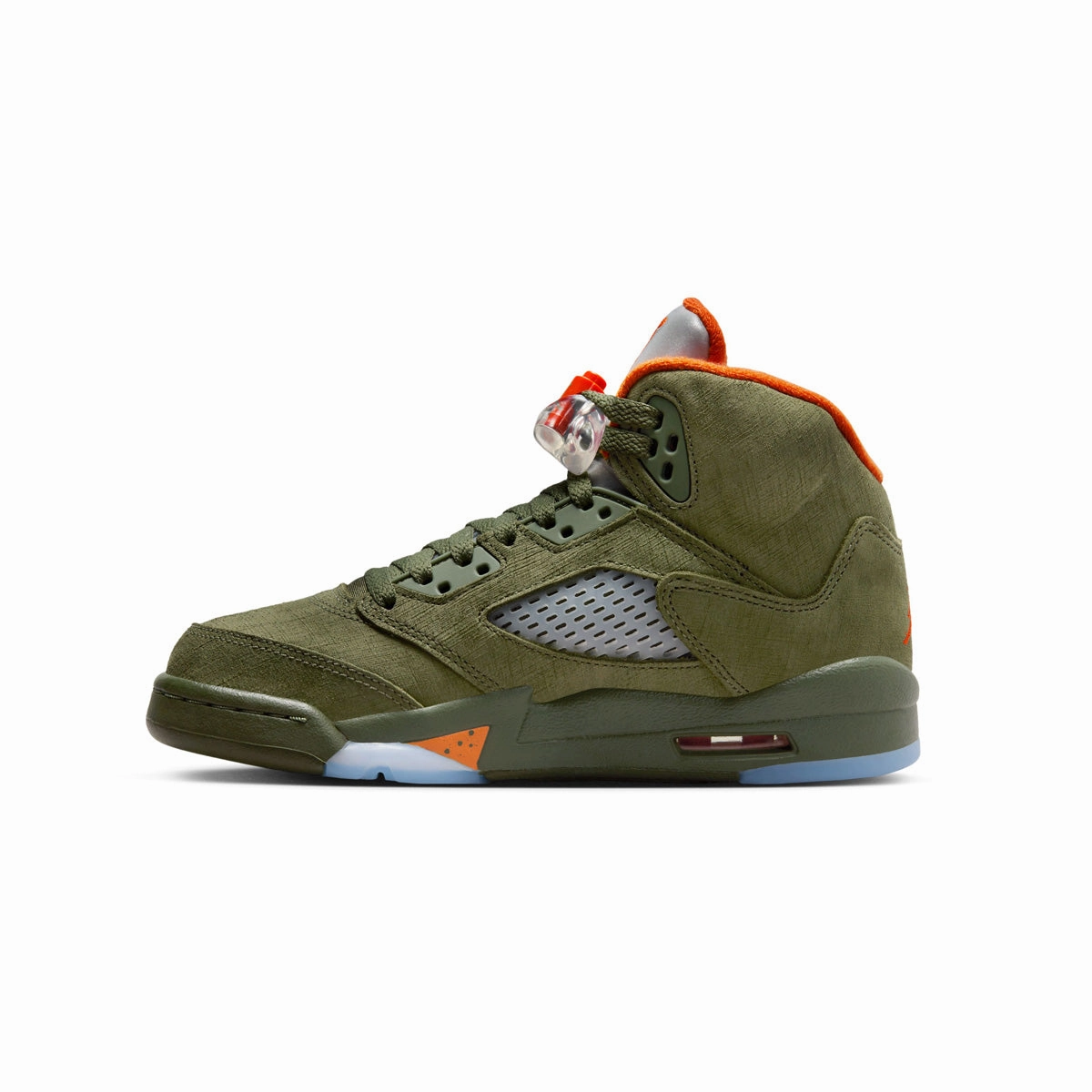 Kids Air Jordan 5 Retro 'Olive' Modern Urban Fit