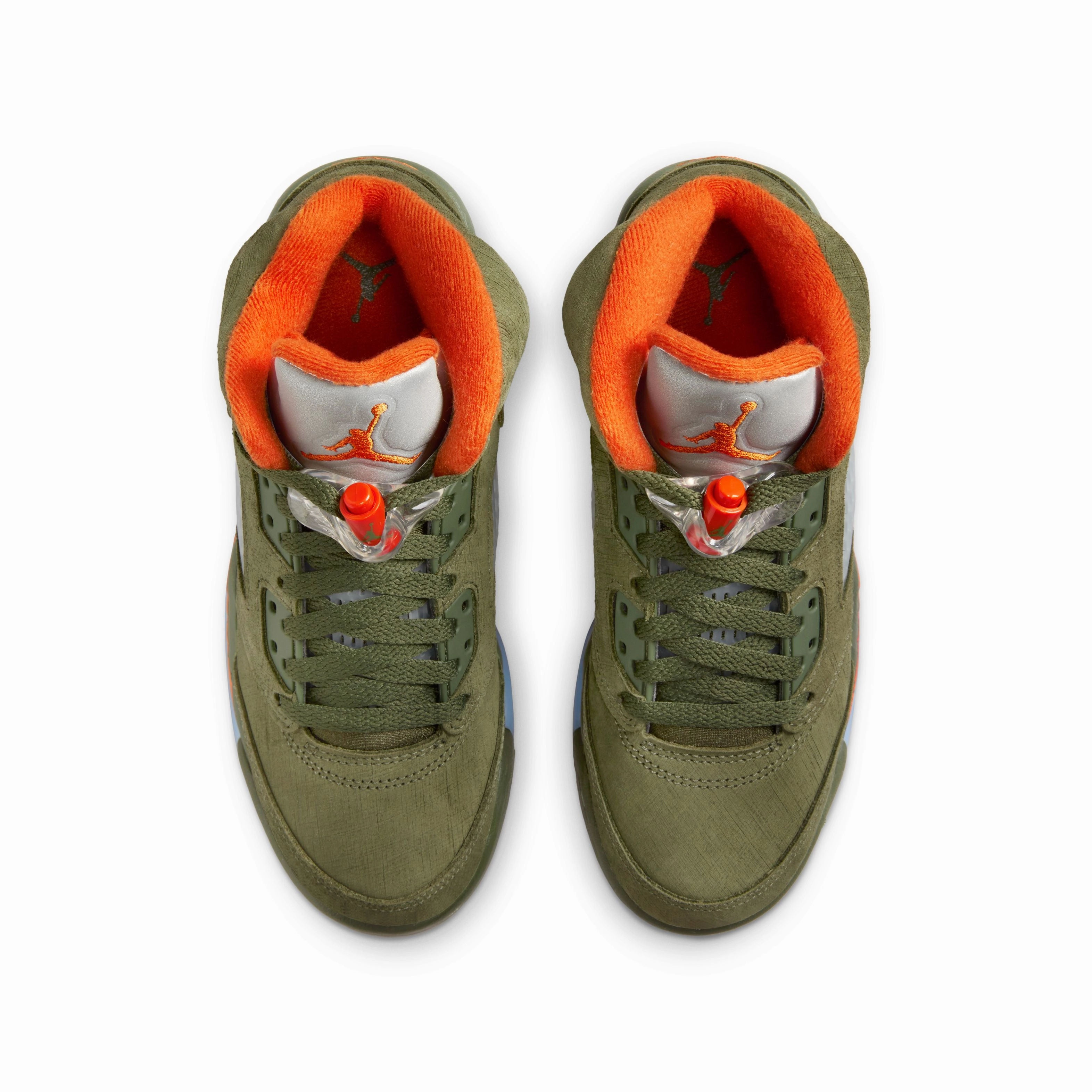 Kids Air Jordan 5 Retro 'Olive' Modern Urban Fit