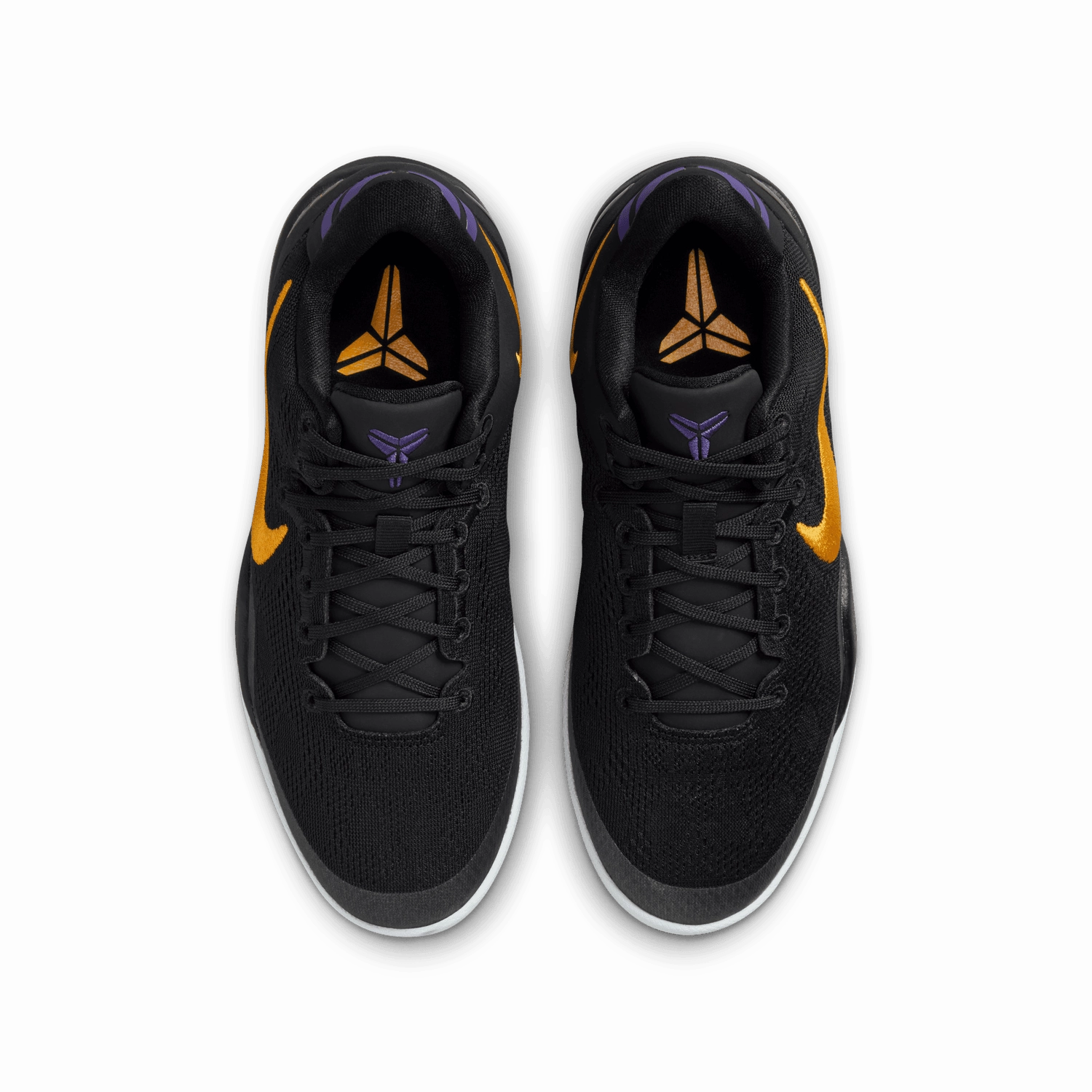 Kids Kobe VIII Protro 'Lakers Away' Sleek Walk