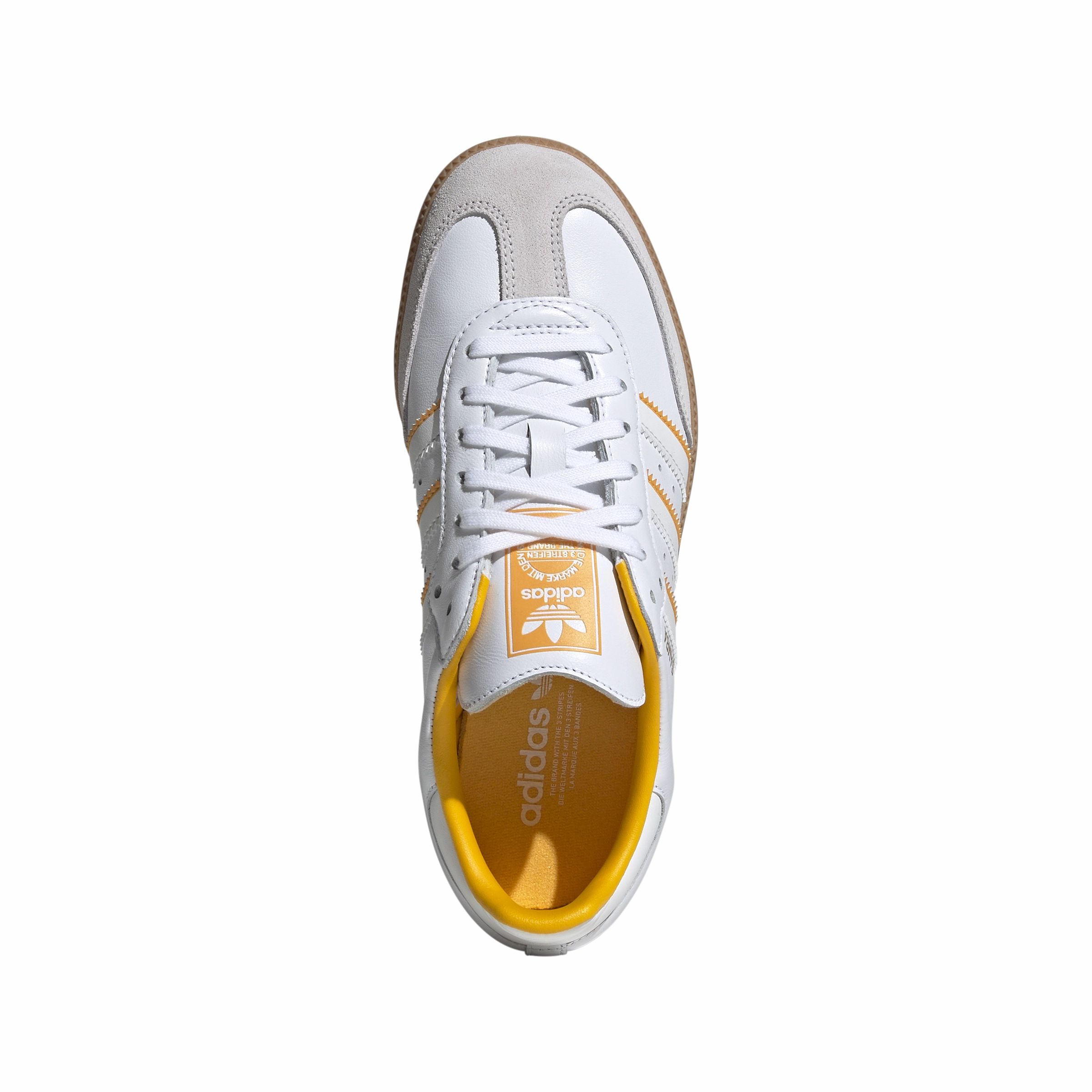 Kids Samba OG 'Crystal White Crew Yellow' Daily Step Move Glide