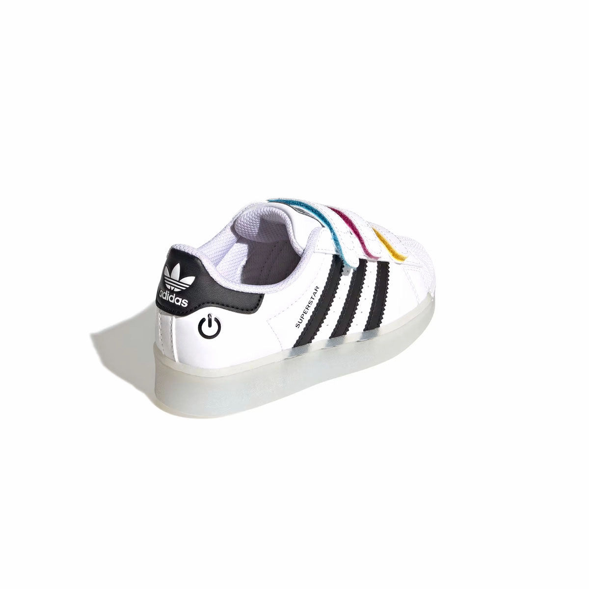 Kids Superstar 360 LED 'Cloud White Core Black' Quick Walk-Step-Out