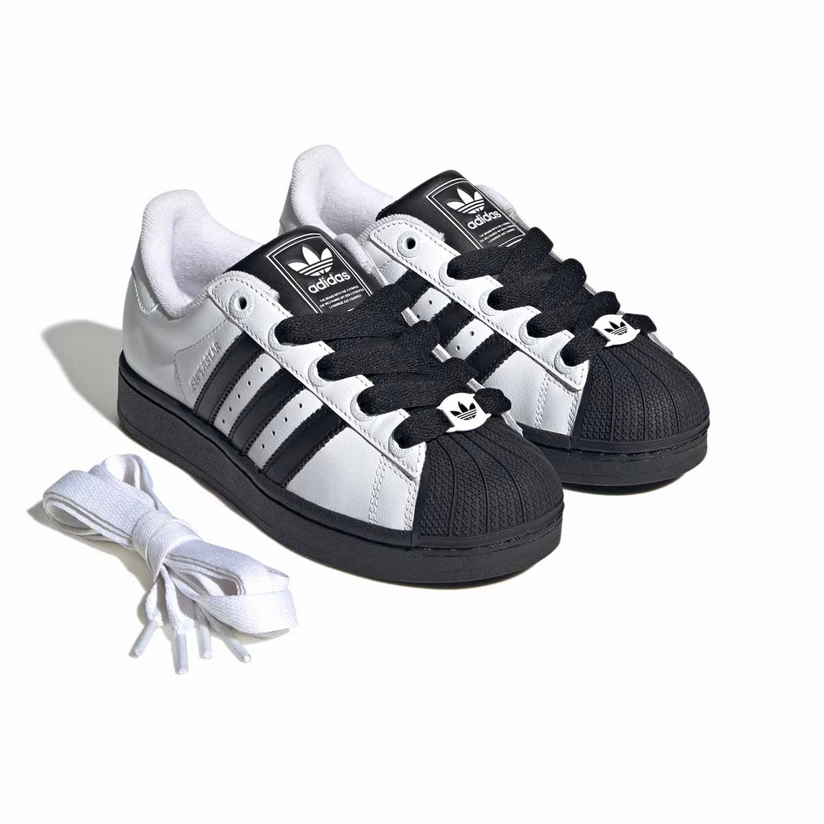 Kids Superstar II 'Cloud White Core Black' Soft Step-On Glide Layer