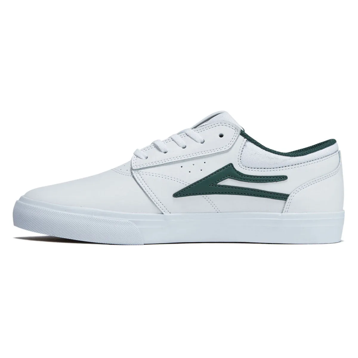 Lakai Griffin Shoes - White/Pine Leather Light Ease