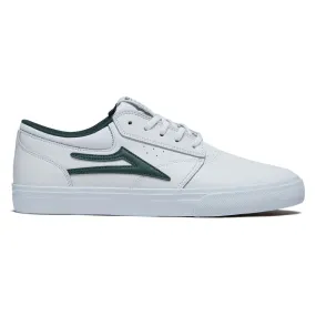 Lakai Griffin Shoes - White/Pine Leather Smooth Fit
