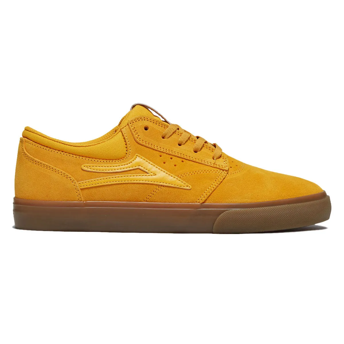 Lakai Griffin Shoes - Yellow/Gum Suede Rugged Look