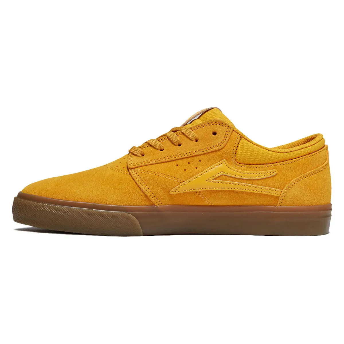 Lakai Griffin Shoes - Yellow/Gum Suede Board Lock