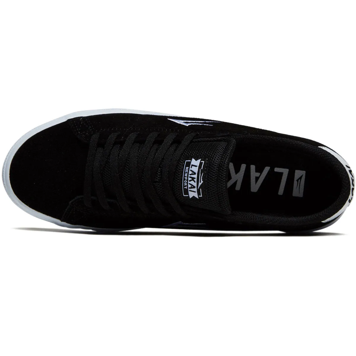 Lakai Newport 2024 Shoes - Black Suede Quick Prime