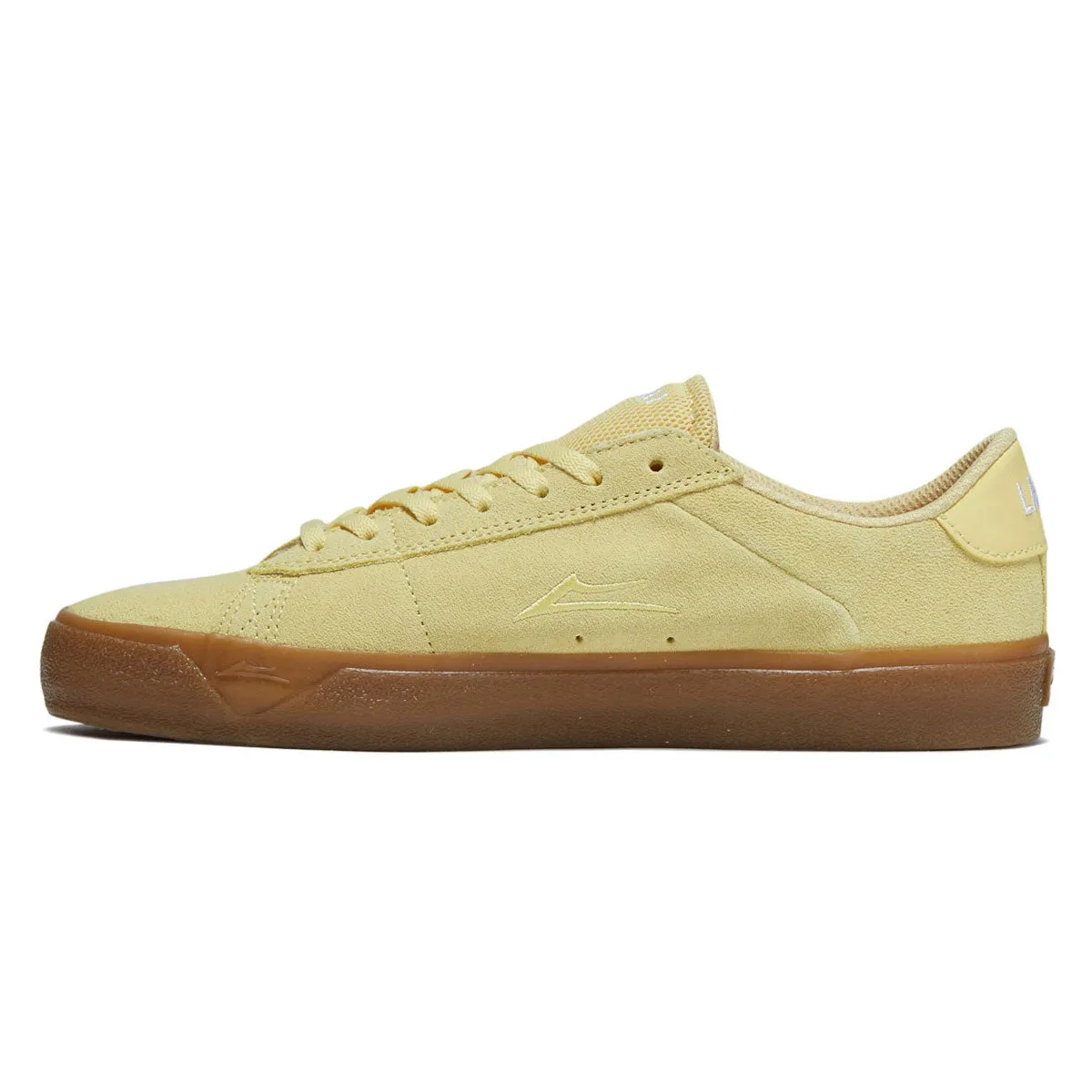 Lakai Newport Shoes - Light Yellow Suede Grip Walk