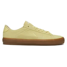 Lifestyle Fit Skate Style Lakai Newport Shoes - Light Yellow Suede