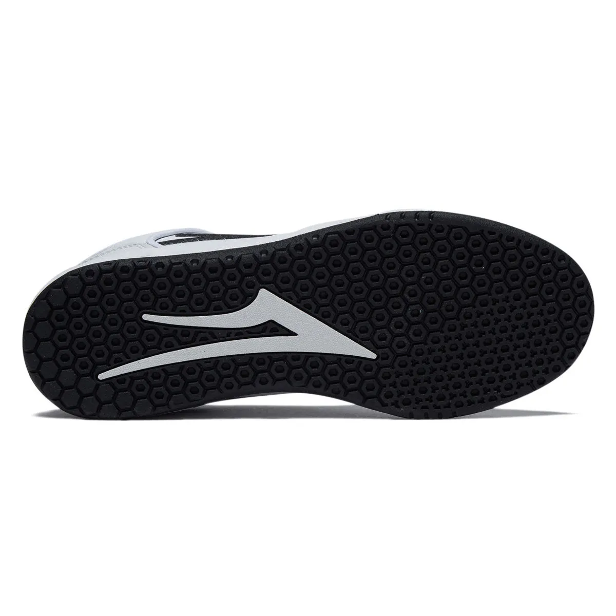 Lakai Telford Low Shoes - White/Black Leather Impact Spin