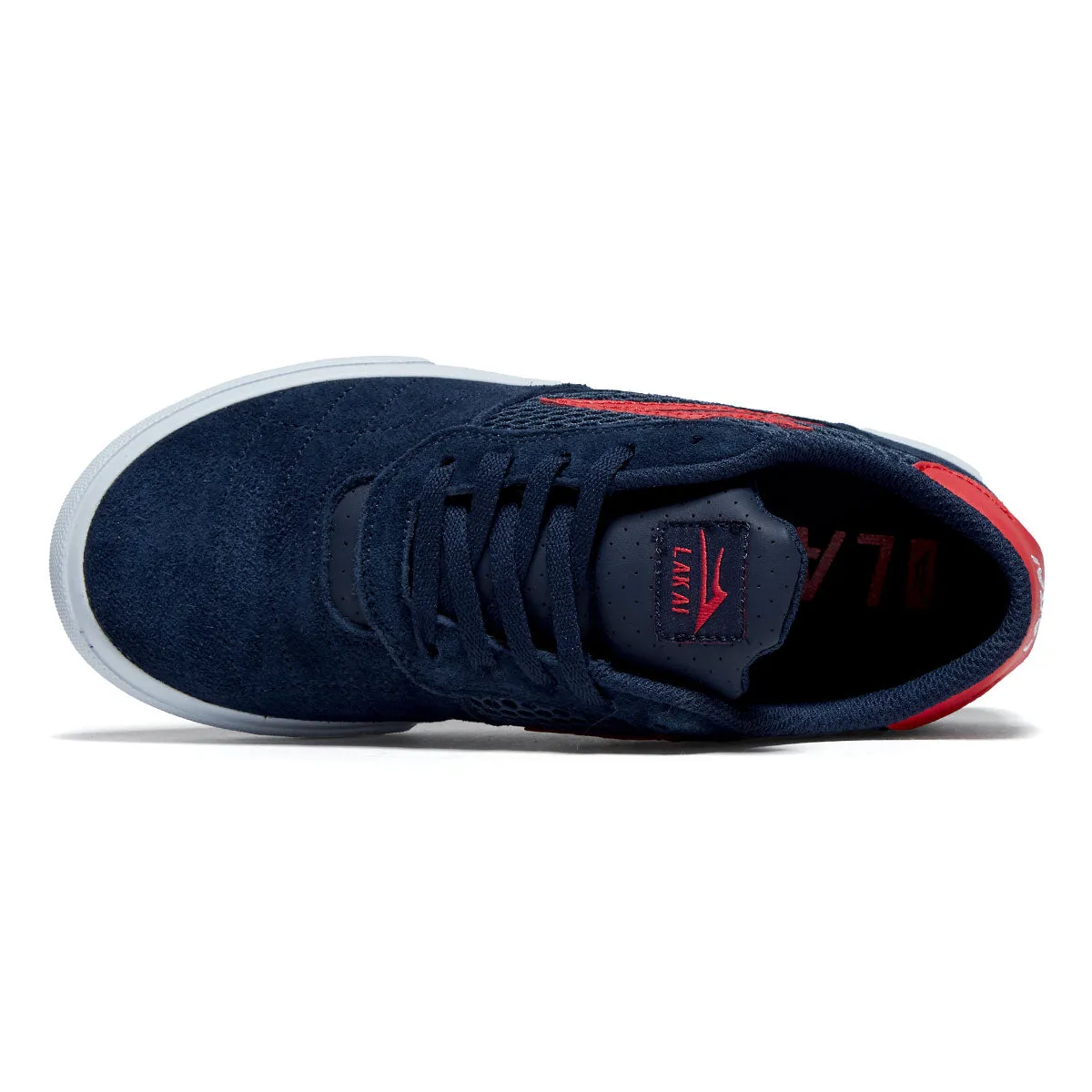 Lakai Youth Cambridge Shoes - Navy/Red Suede Street Edge Max