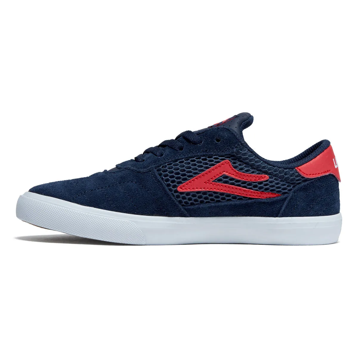 Lakai Youth Cambridge Shoes - Navy/Red Suede Street Edge Max