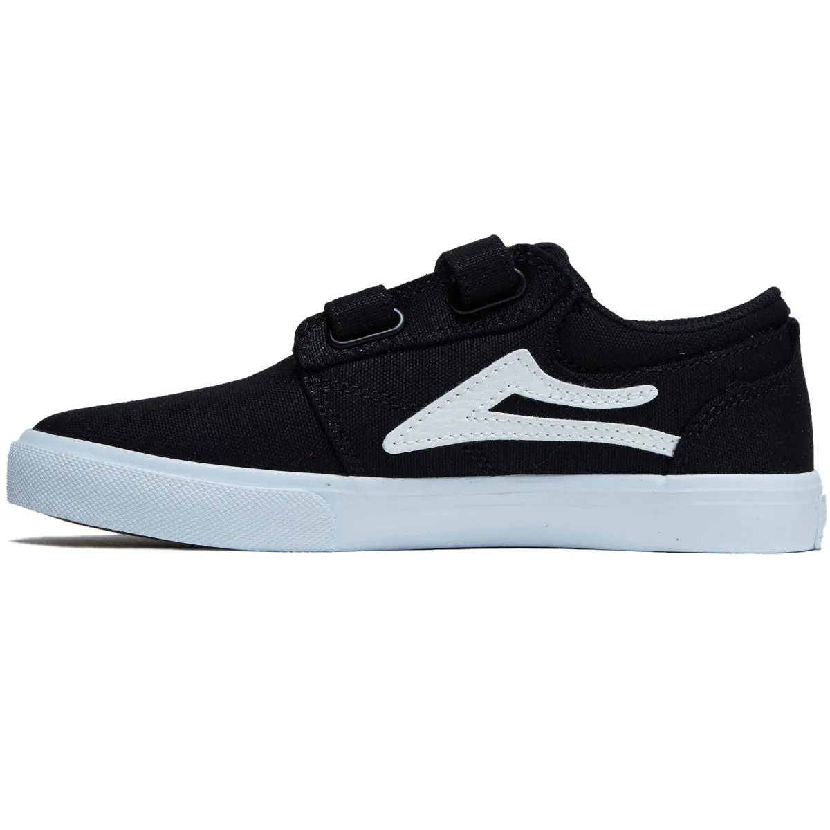 Lakai Youth Griffin Shoes - Black Canvas Impact Runner