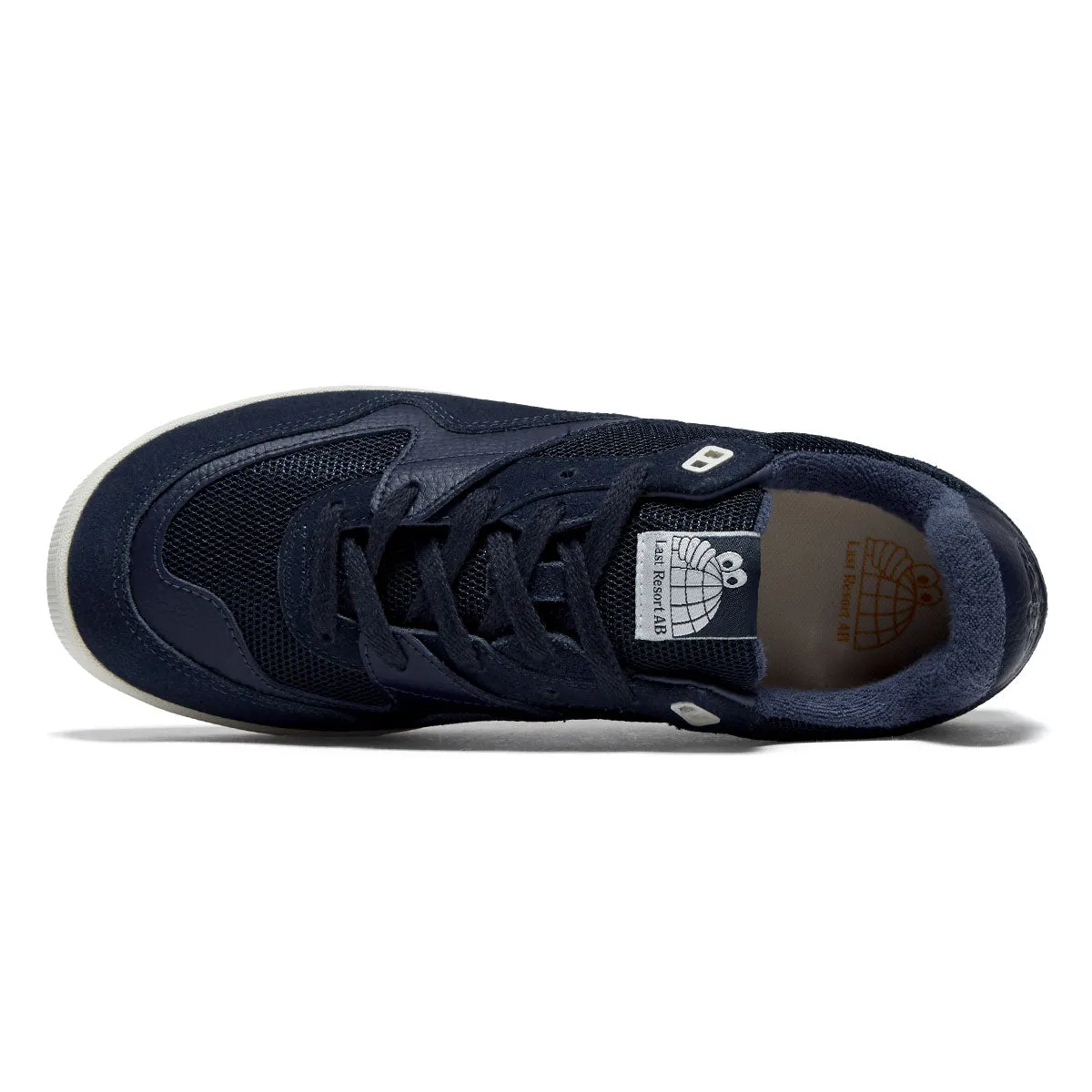 Last Resort AB CM002 Lo Shoes - Dark Navy/White Ankle Cushion
