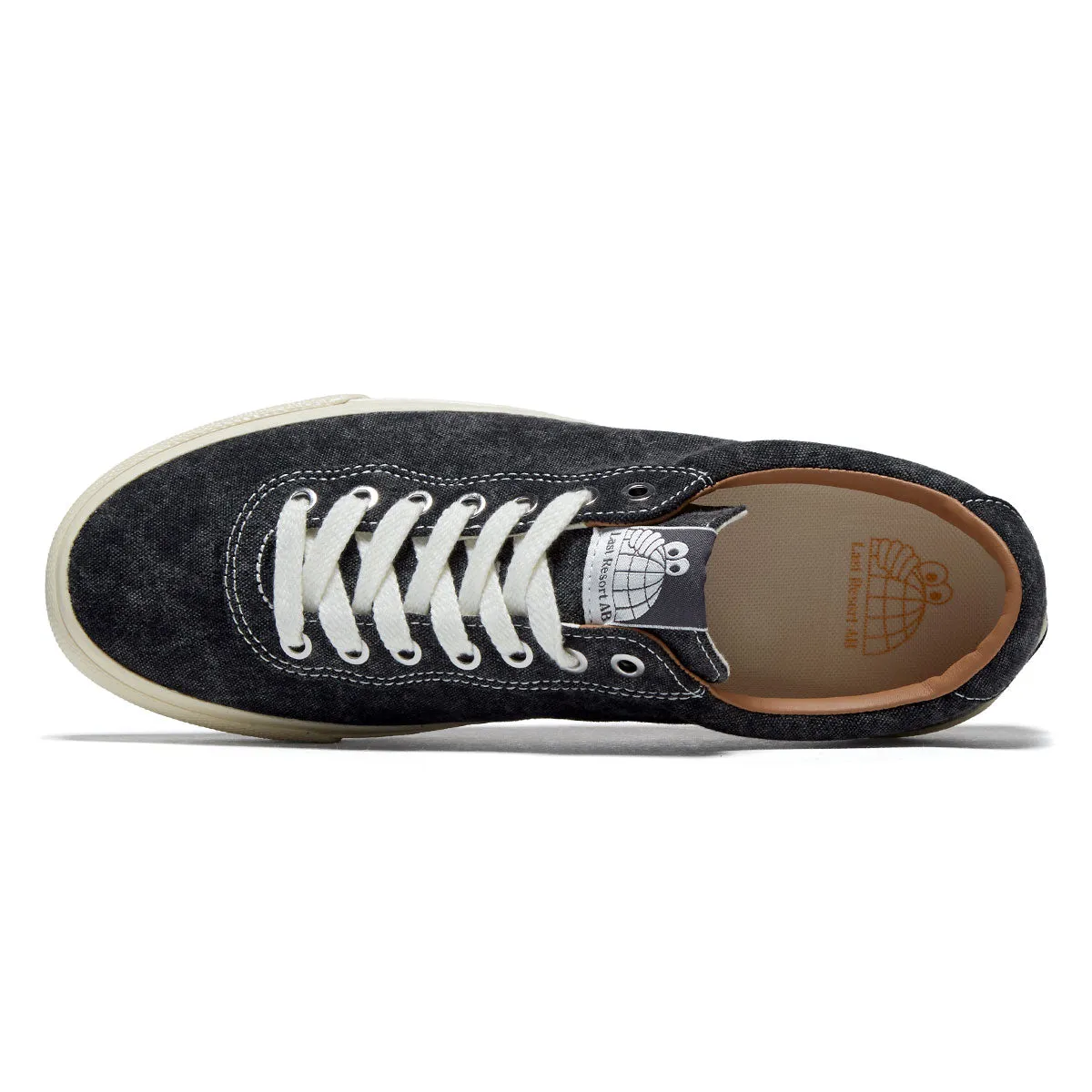 Last Resort AB VM001 Canvas Lo Shoes - Washed Black/White Urban Strike