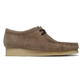 Breathable Fit Clarks Wallabee Shoes - Wolf Suede