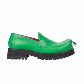 Leather Moccasin Moggies 'Green' Relaxed wear Countryside Walk