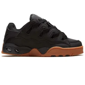 Teen Style Shock Ease Osiris D3 Og Shoes - Black/Black/Gum
