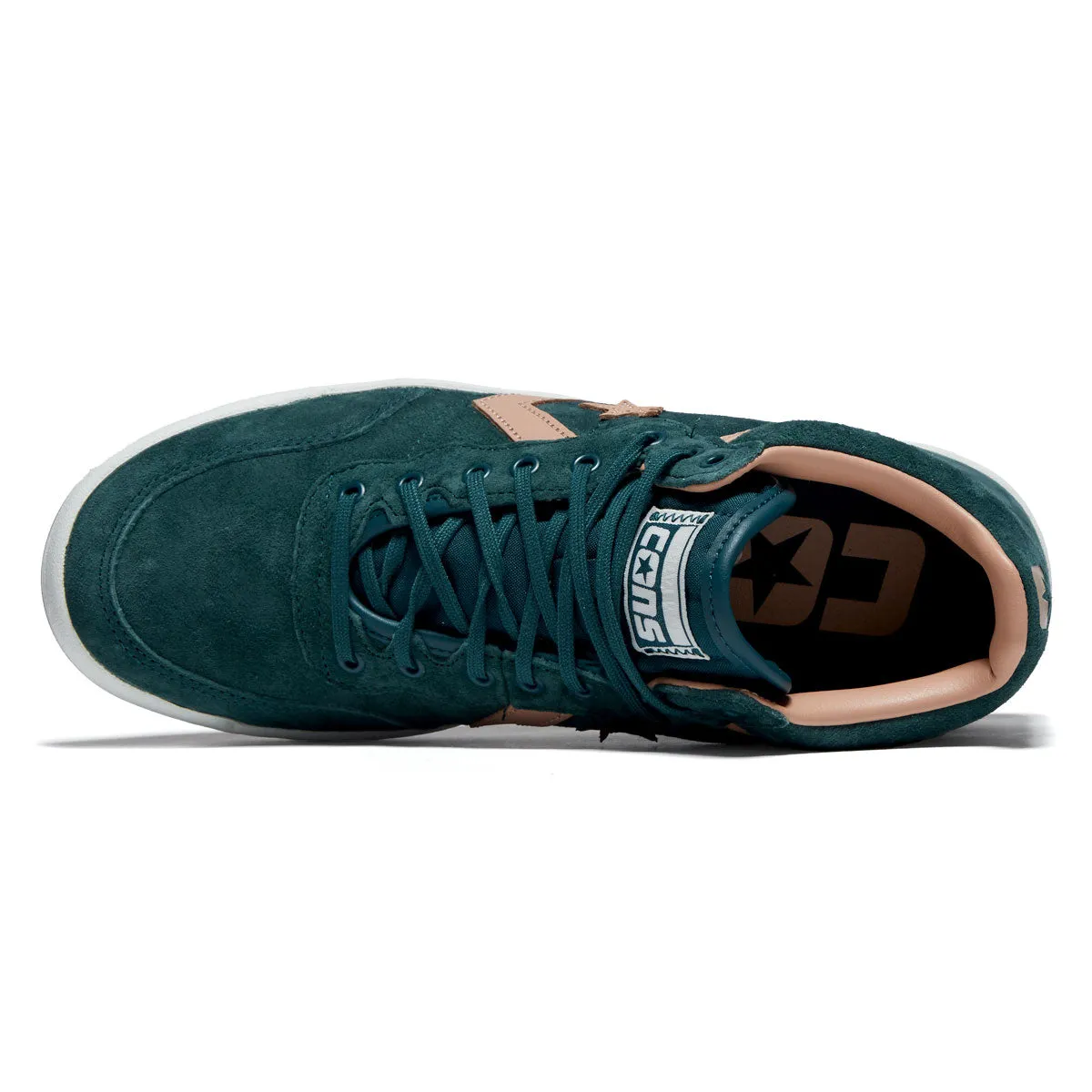 Light Elite Converse Fastbreak Pro Mid Shoes - Rubber Plant/Vachetta Beige