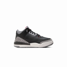 Kids Air Jordan 3 Retro 'Black Cement' Rose Glow Lead Step