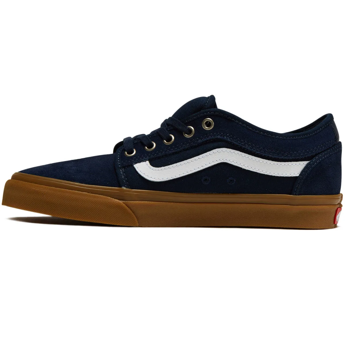 Lightweight Design Vans Skate Chukka Low Sidestripe Shoes - Navy/Gum