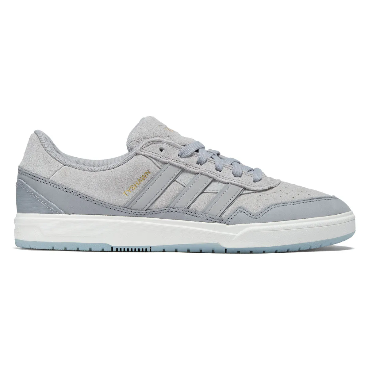 Solid Construction Adidas Tyshawn II Shoes - Light Onyx/Core Granite/Core White