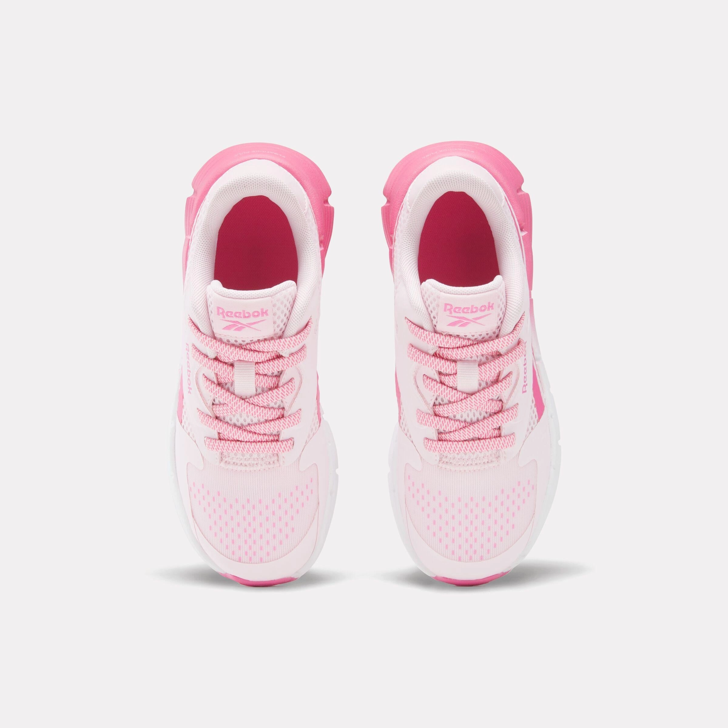 Lightweight Agility Reebok Footwear Kids Zig Dynamica 5 Elastic Lace Shoes - Pre-School FROSTEDBERRY/TRUEPINK/WHITE