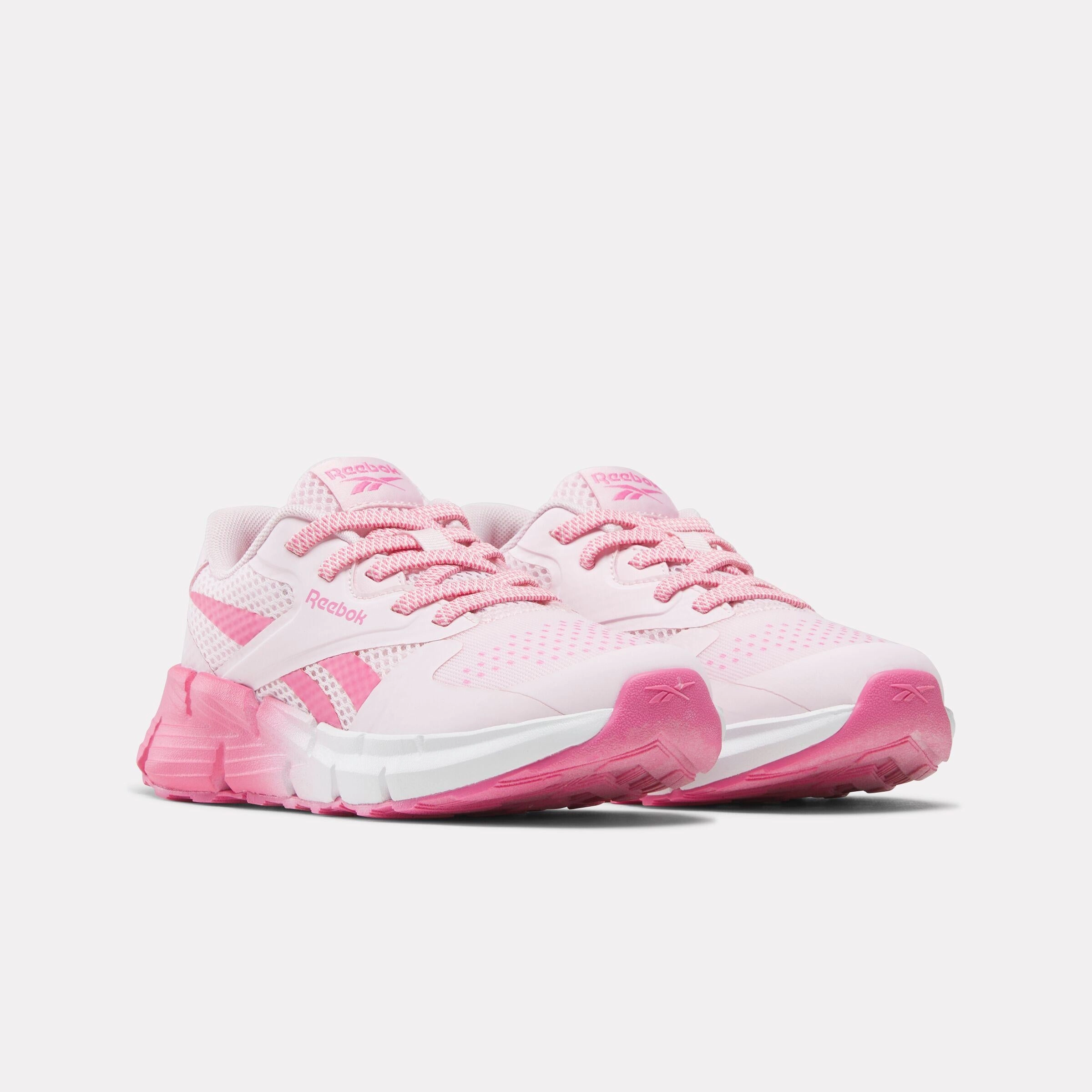 Lightweight Agility Reebok Footwear Kids Zig Dynamica 5 Elastic Lace Shoes - Pre-School FROSTEDBERRY/TRUEPINK/WHITE