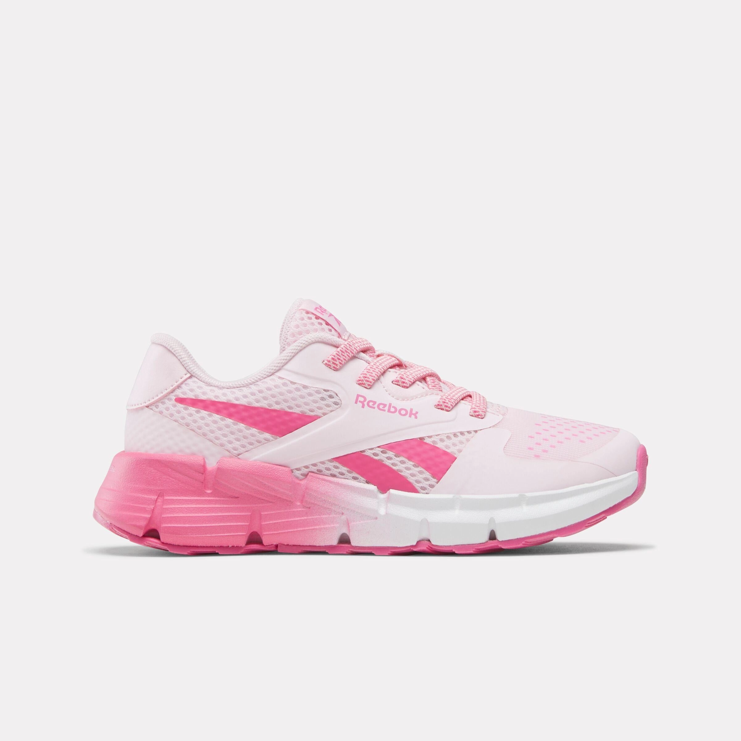 rural - runner Performance - Driven Reebok Footwear Kids Zig Dynamica 5 Elastic Lace Shoes - Pre-School FROSTEDBERRY/TRUEPINK/WHITE