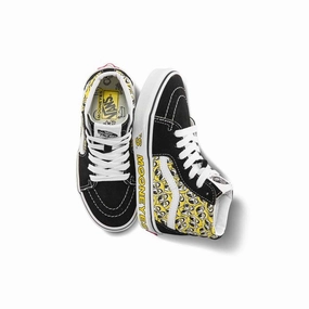   Mooneyes Kid's SK8-Hi 'Black Yellow' Shop Day Steady Hike