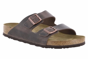 Birkenstock Arizona Oiled Leather Habana Travel Ready Slides