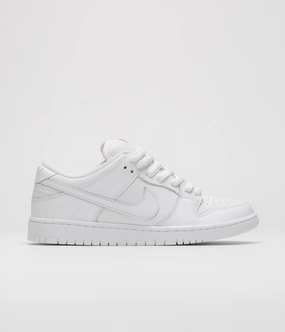 Nike SB Orange Label Dunk Low Pro Shoes - White / White - White - White thin sole shoes