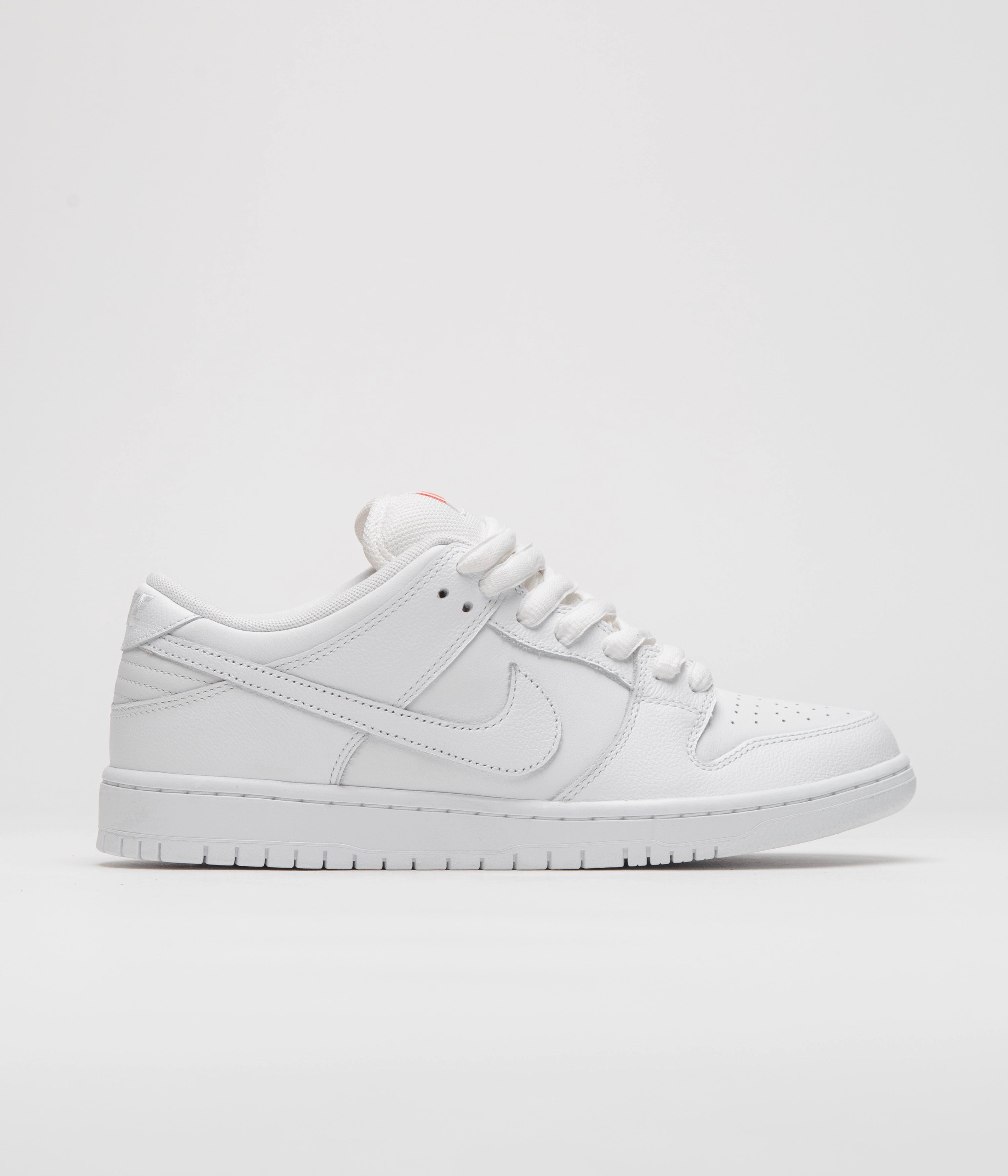 Durable Fabric daytime - running appeal Nike SB Orange Label Dunk Low Pro Shoes - White / White - White - White