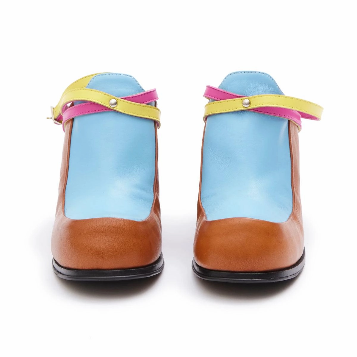 Lightweight Profile   Simona Vanth Tango Stacked Heels 'Multi'