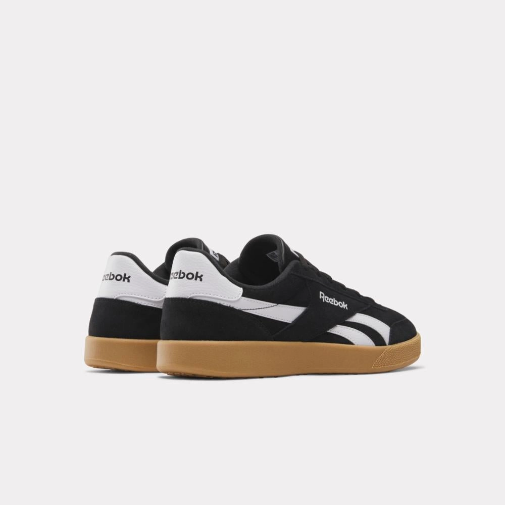 Lightweight Step Reebok Footwear Men Reebok Smash Edge Shoes BLACK/WHITE/GUM