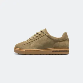 Structured grip Signature Style Bend - Faded Khaki Suede Leather